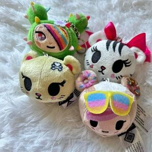 Tokidoki kawaii plushie keychains